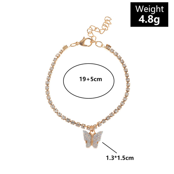 Butterfly and Diamante Bracelet