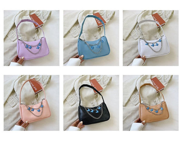 Butterfly Chain Shoulder Sidebag