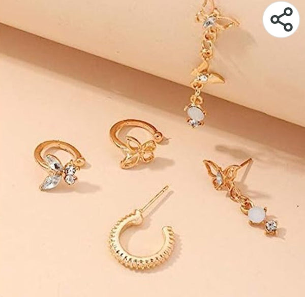 Butterfly Earrings Set