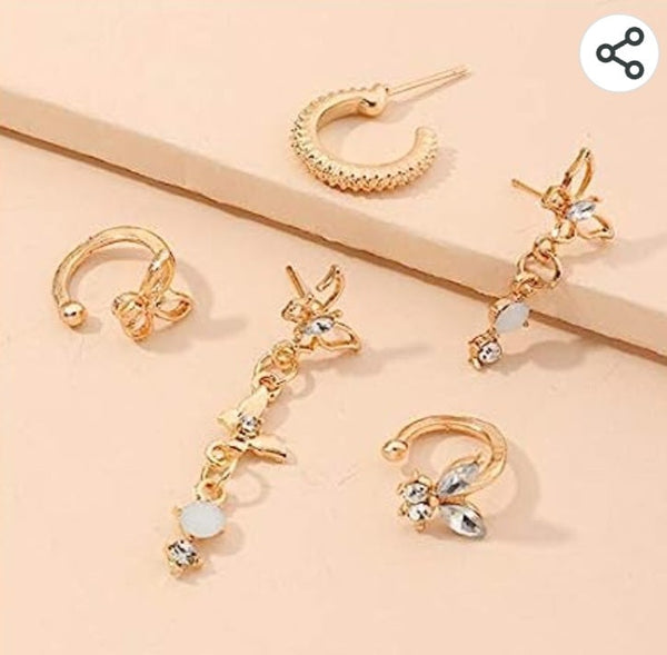 Butterfly Earrings Set