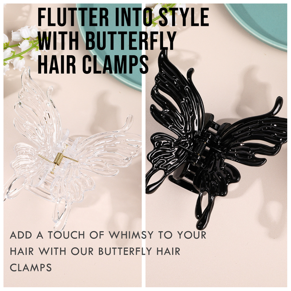 Butterfly Hair Clamps 10BBC