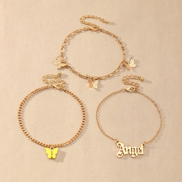 Butterfly Layer Anklet