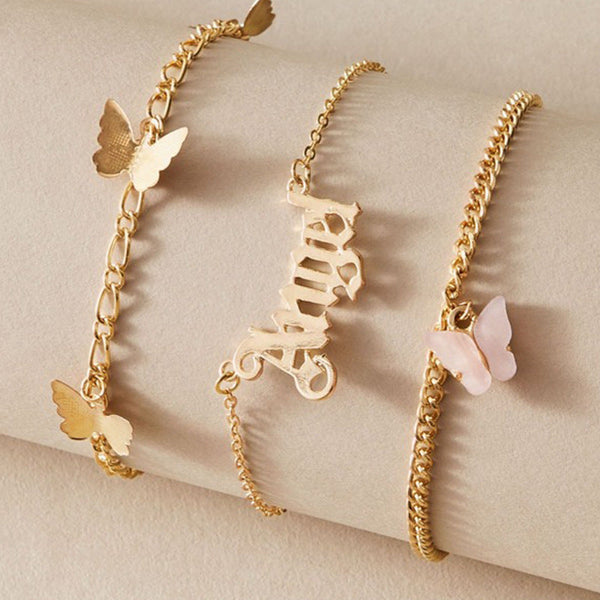 Butterfly Layer Anklet