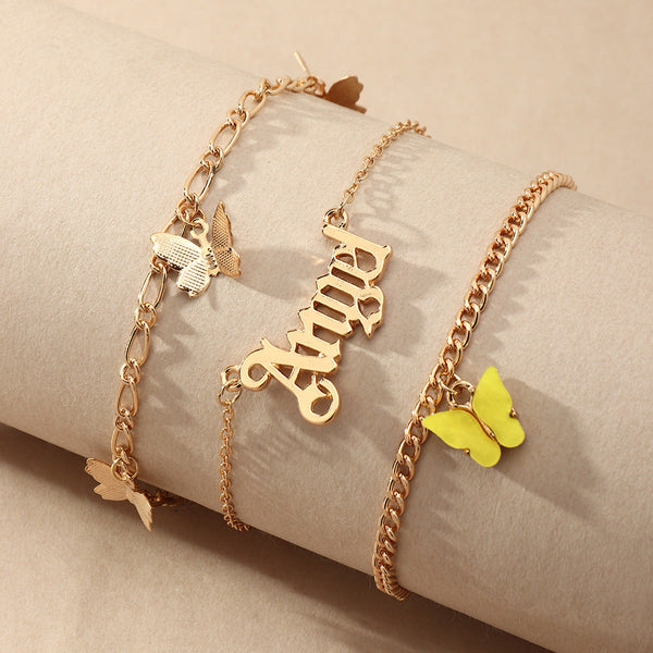 Butterfly Layer Anklet