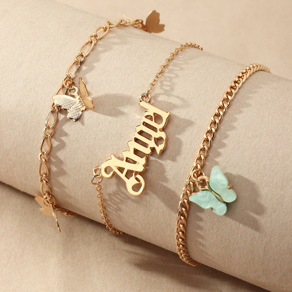 Butterfly Layer Anklet