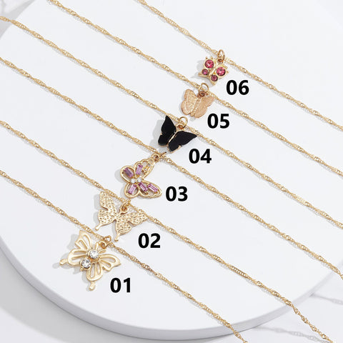 Butterfly Pendant Necklace 1248