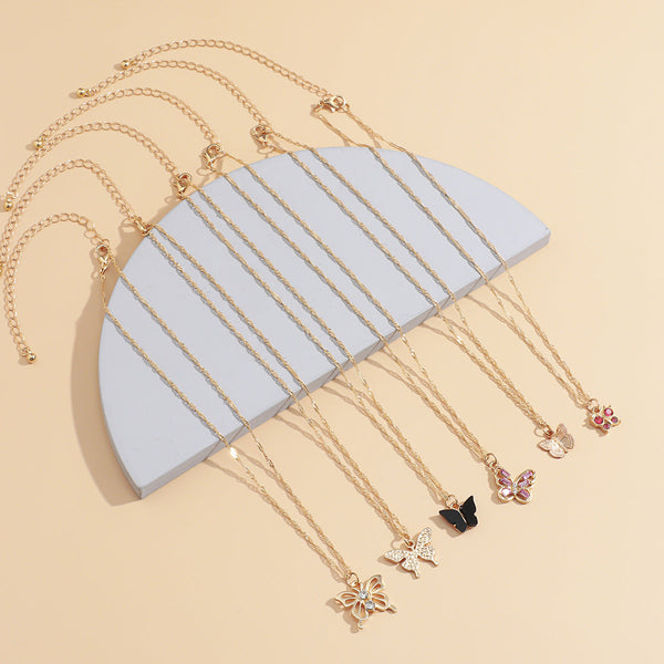 Butterfly Pendant Necklace 1248