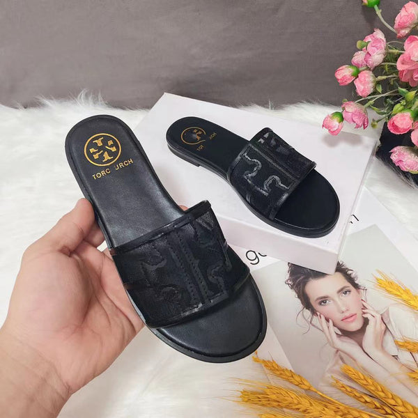 Casual Mesh Cross Flat Slippers