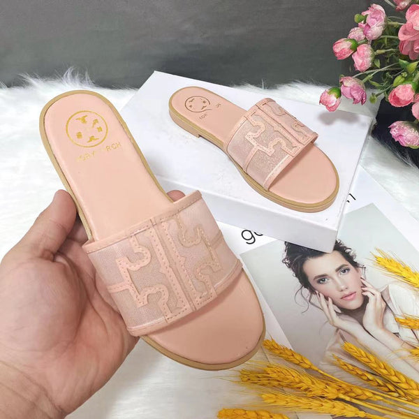 Casual Mesh Cross Flat Slippers