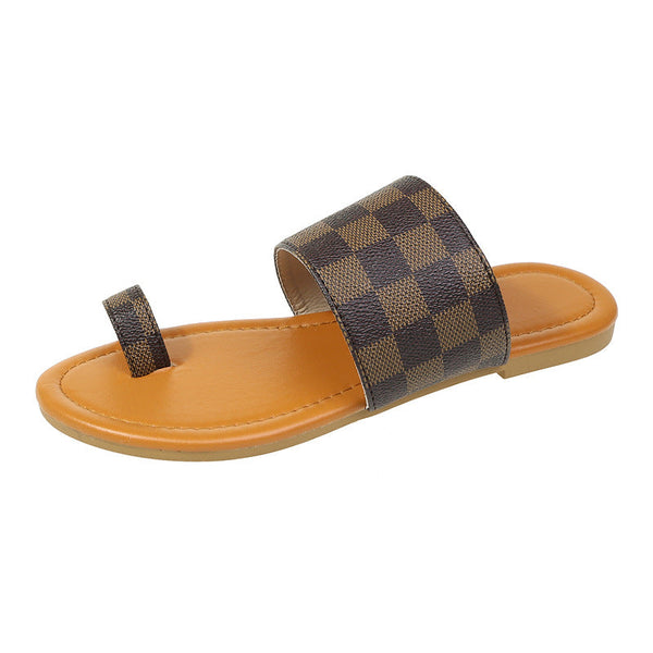 Checkered Sandals