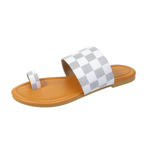Checkered Sandals