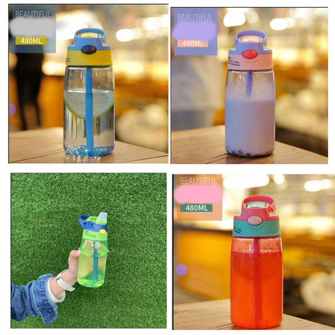 Children's Leakproof Straw Bottle