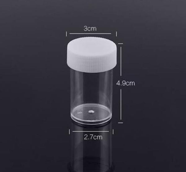 Clear Plastic Jar 20g- 12 pcs