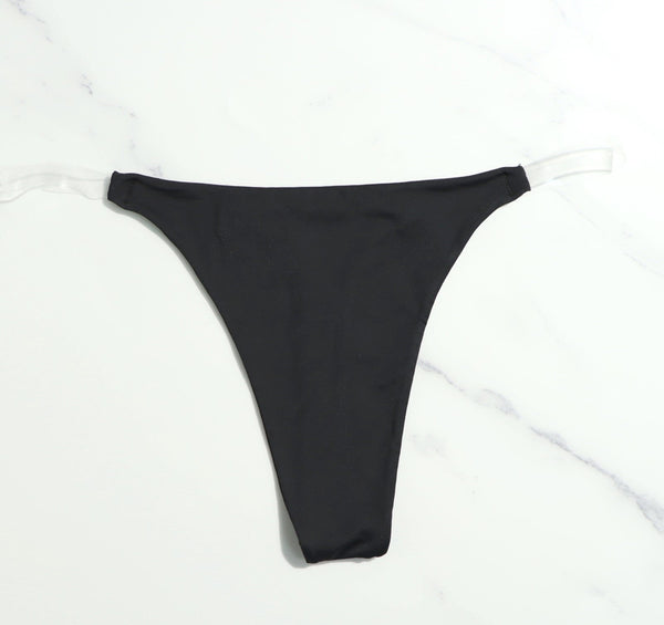 Clear Strap Thong Panties