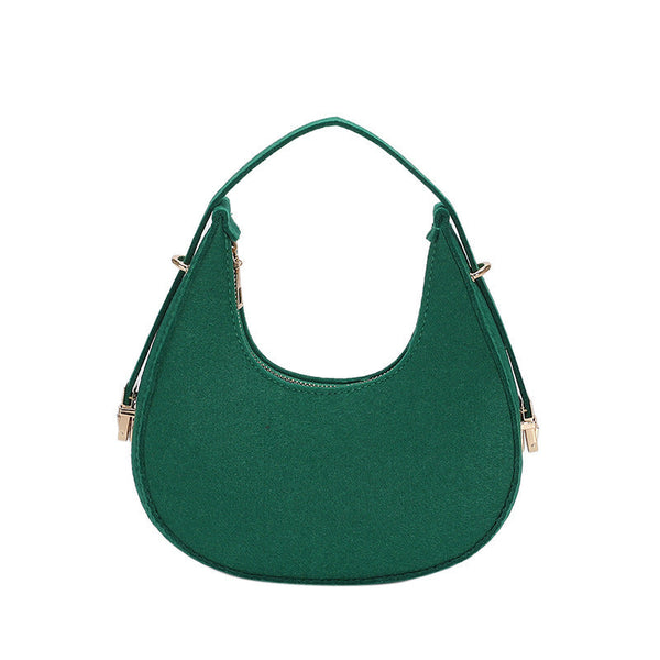 Matte Crescent Shoulder Bag XMY8036