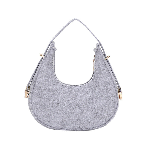 Matte Crescent Shoulder Bag XMY8036