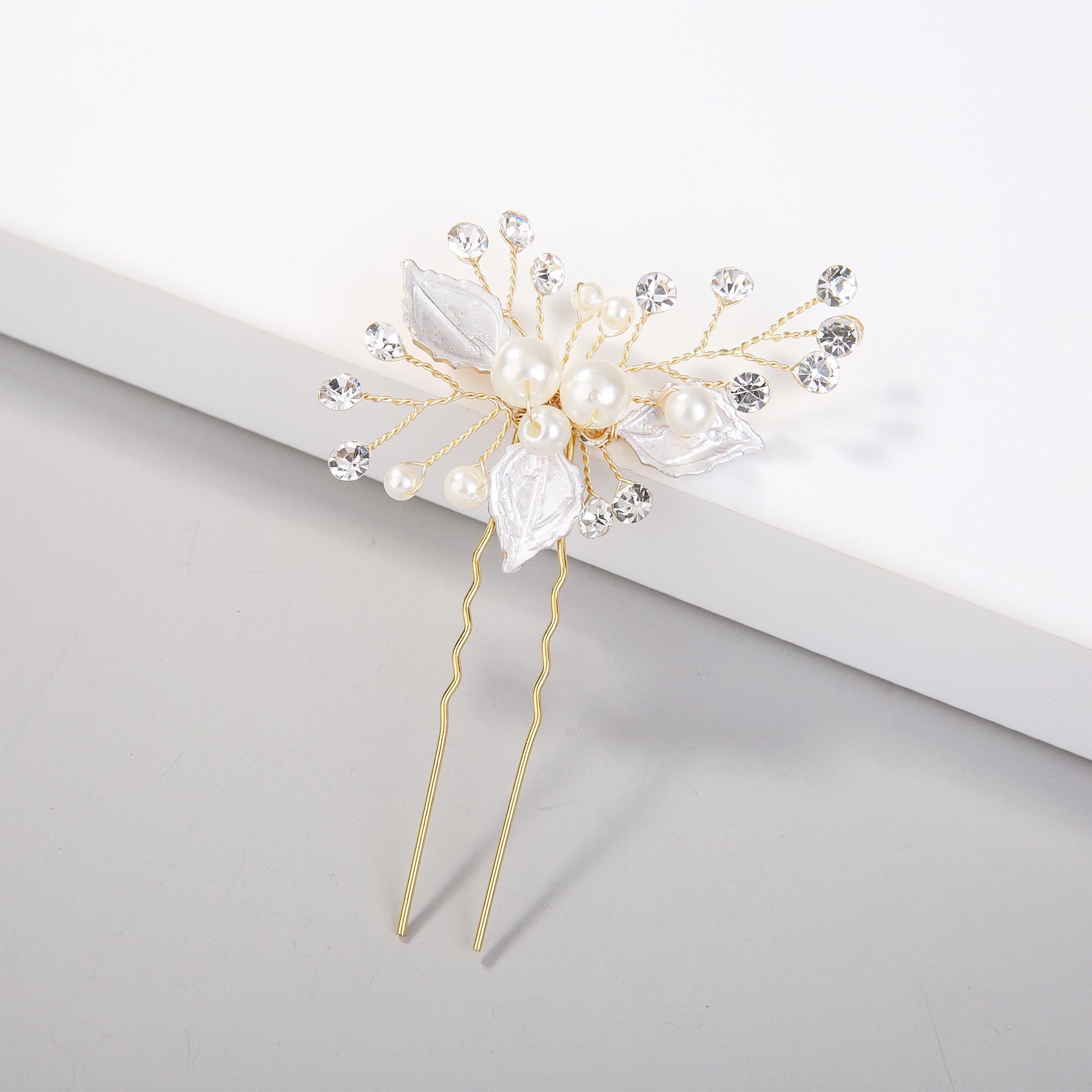 Crystal & Pearl Hair Pin