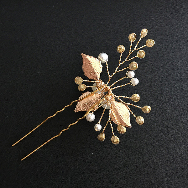 Crystal & Pearl Hair Pin