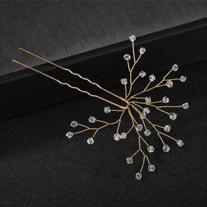 Crystal Bead Hair Pins