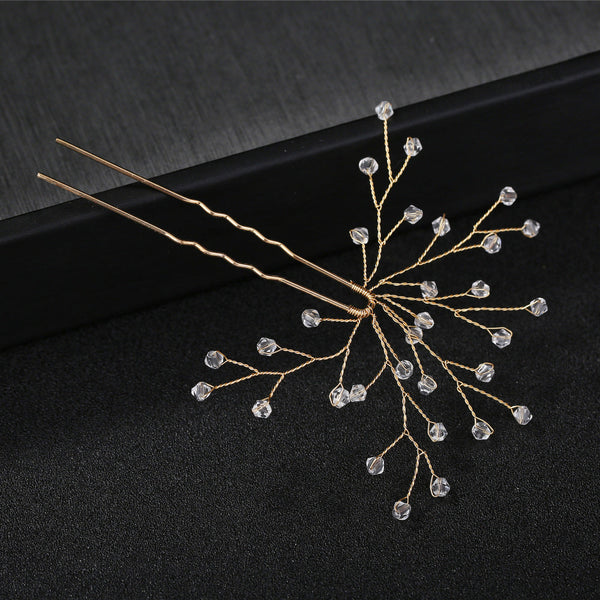 Crystal Bead Hair Pins