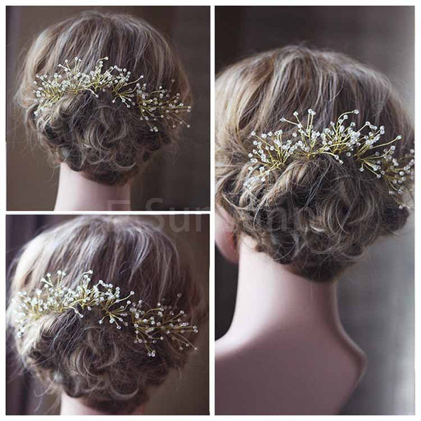 Crystal Bead Hair Pins