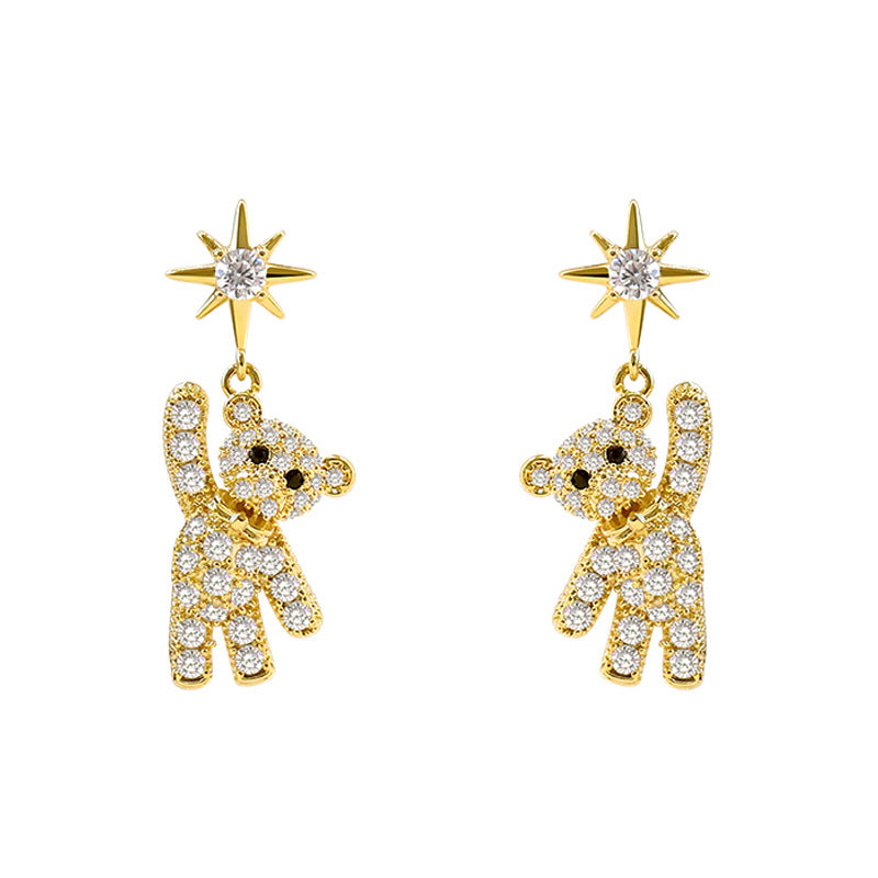 Cute little bear premium earrings