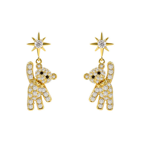 Cute little bear premium earrings