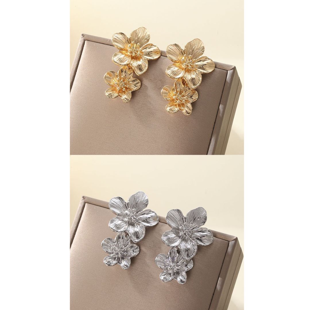 Double Flower Earrings