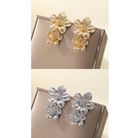 Double Flower Earrings