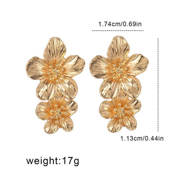 Double Flower Earrings