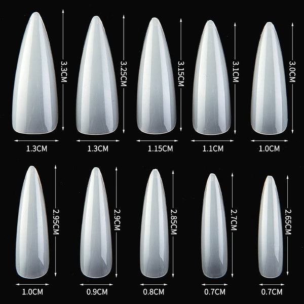 100pcs LONG STILETTO Nails