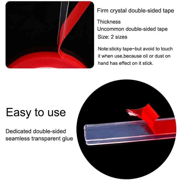 10m Nail Transparent Double-sided Tape
