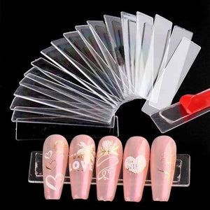 10pcs Acrylic Transparent Nail Art Display Stand