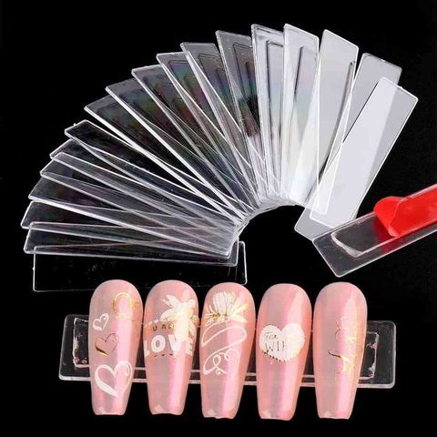 10pcs Acrylic Transparent Nail Art Display Stand