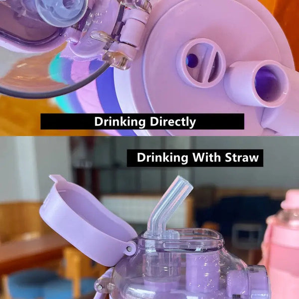1100ml Double Drinking Lid Water Bottle