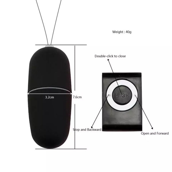 20 Frequency Female Vibrating Wireless Remote Egg