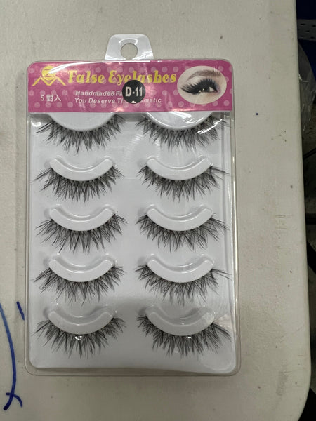 5 Pairs Eyelashes Pack