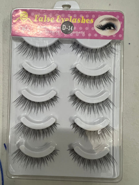 5 Pairs Eyelashes Pack