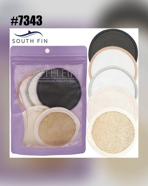5 Pcs Microfiber Cloth Pads Facial Makeup Remover