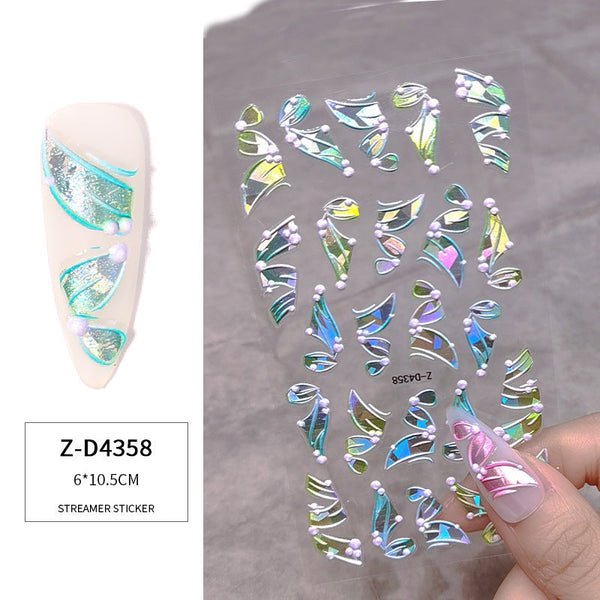 5D Embossed Nail Art Stickers
