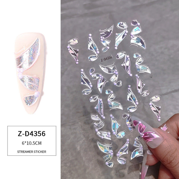 5D Embossed Nail Art Stickers