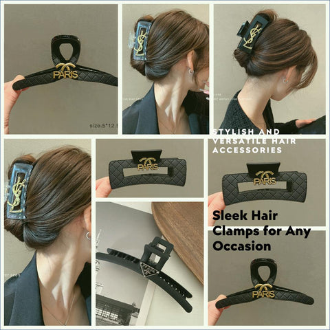 Logo Hair Clamps