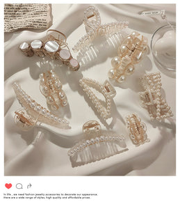 Pearl Hair Clamps