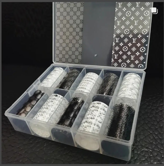 Nail Foil - B&W Logo