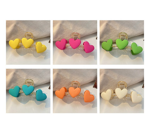 Hearts Hair Clamps