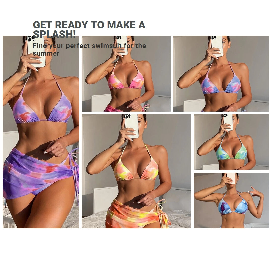 3 Piece Tie Dye Bikini