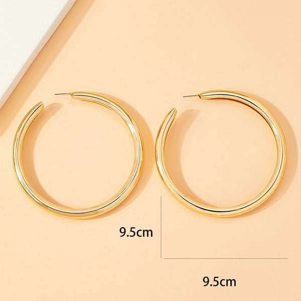 Large and Thick Hoop Earrings