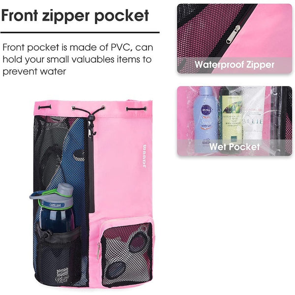 Mesh Drawstring Sports Backpack APJ03