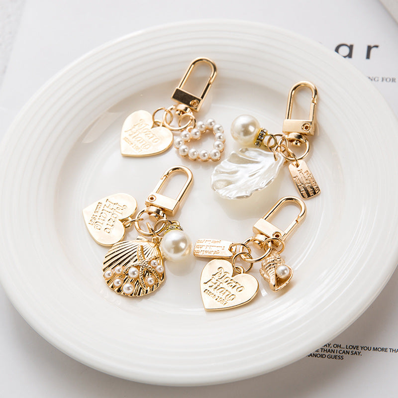 Gold Ornament Charm Keychain