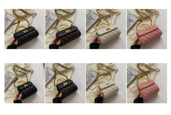 Quilted Logo Handle Sidebag